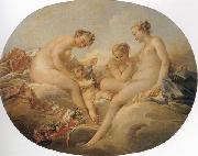 Francois Boucher Cupid and the Graces oil